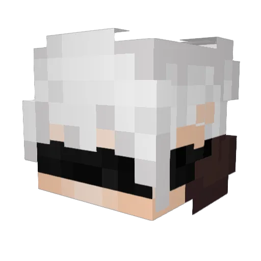JawixYT Minecraft avatar head, 3D render