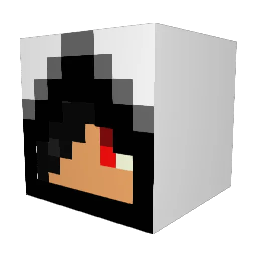 JawnC Minecraft avatar head, 3D render
