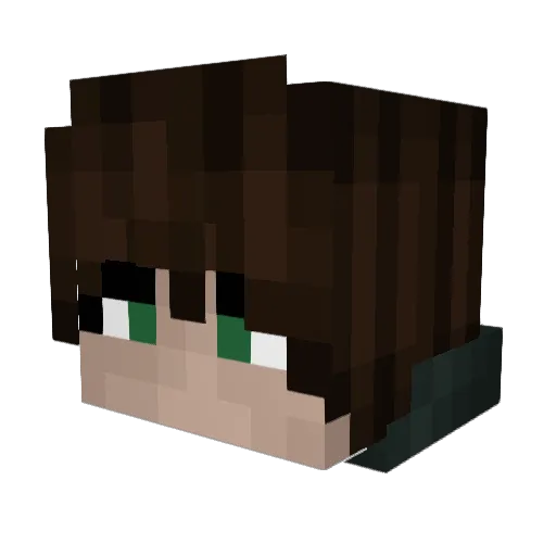 JawnyR Minecraft avatar head, 3D render