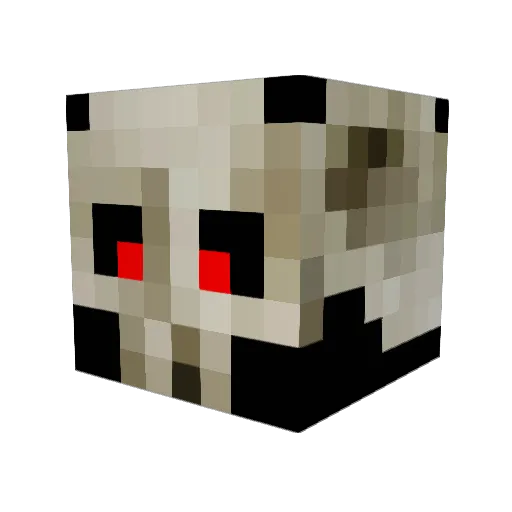 Jaws225 Minecraft avatar head, 3D render