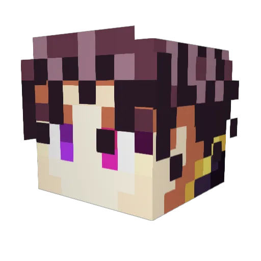 Jawwad3434 Minecraft avatar head, 3D render