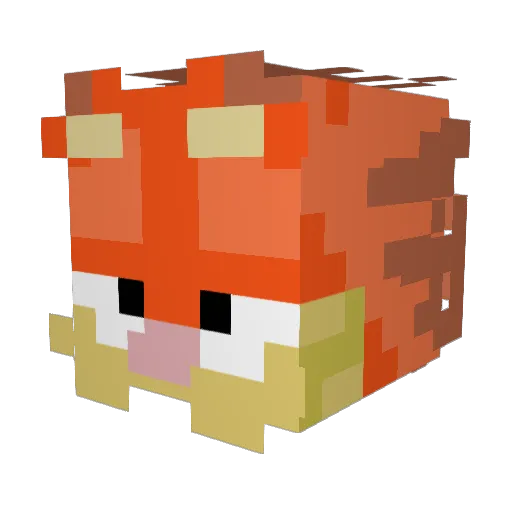 Jawzyn Minecraft avatar head, 3D render