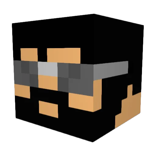 Jax959 Minecraft avatar head, 3D render