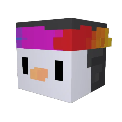 JaxAttackss Minecraft avatar head, 3D render