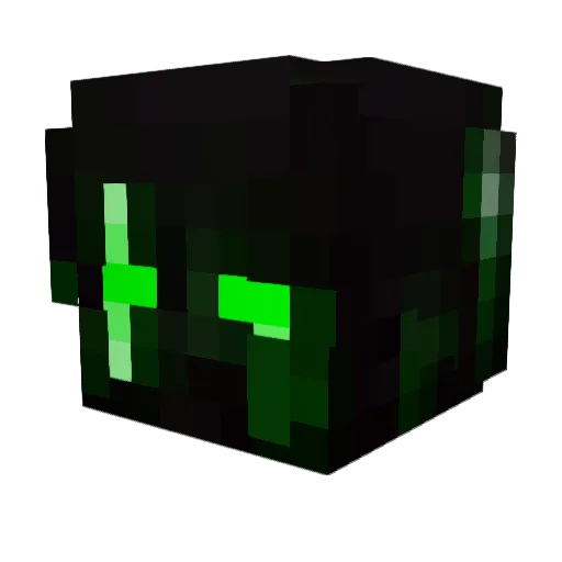 JaxEnci Minecraft avatar head, 3D render