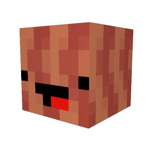 JaxTheMan343 Minecraft avatar head, 3D render