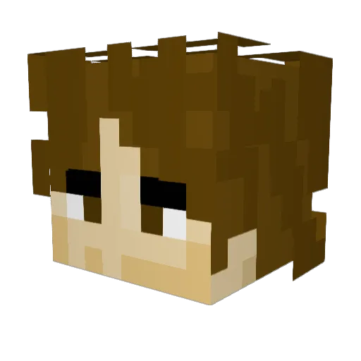 JaxWaxy5 Minecraft avatar head, 3D render