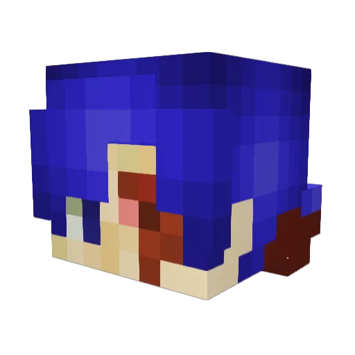 Jax_0fAllTrades Minecraft avatar head, 3D render