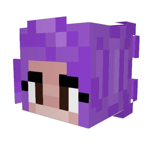 Jax_0ff Minecraft avatar head, 3D render