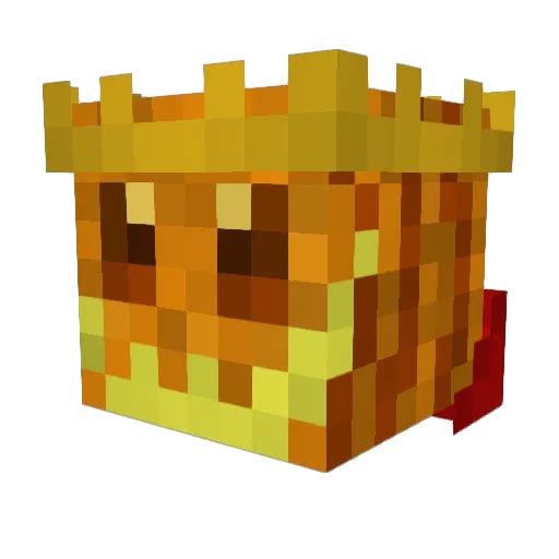 Jax_olantern Minecraft avatar head, 3D render