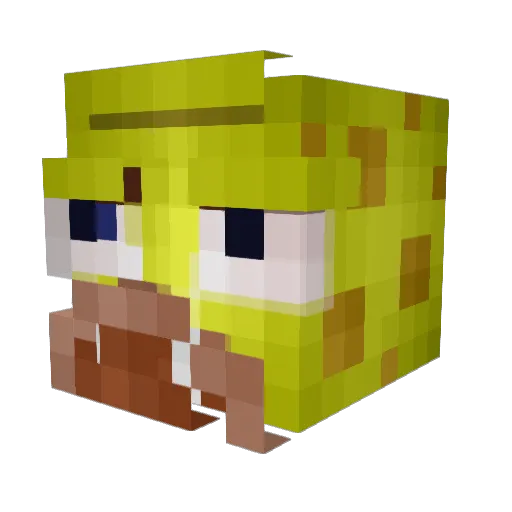 Jaxden187 Minecraft avatar head, 3D render
