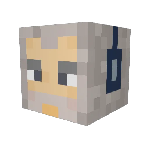 Jaxer6563 Minecraft avatar head, 3D render