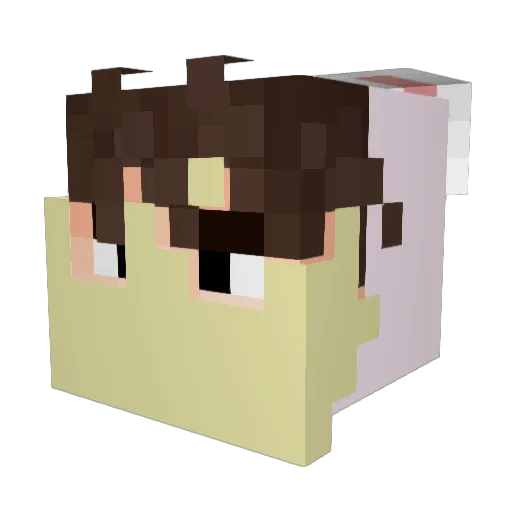 Jaxgladiator Minecraft avatar head, 3D render