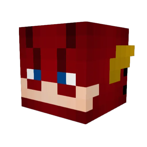 Jaxipoo22 Minecraft avatar head, 3D render