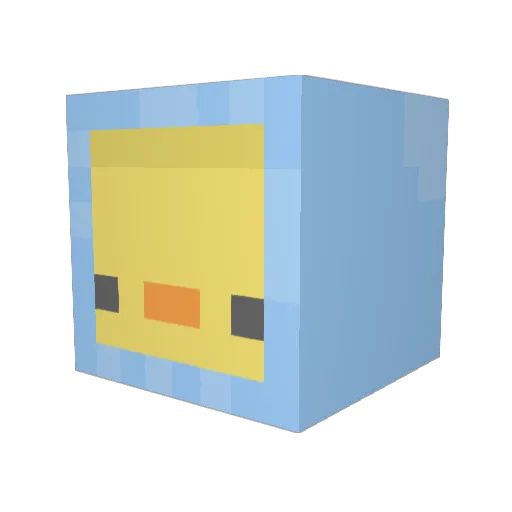 Jaxn_void Minecraft avatar head, 3D render