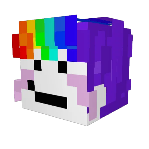 Jaxon08 Minecraft avatar head, 3D render