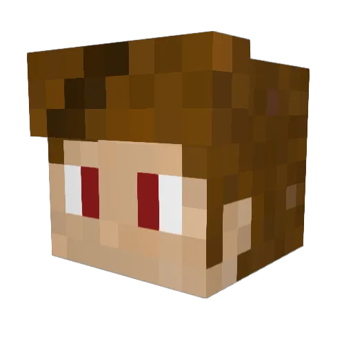 JaxonJarbee Minecraft avatar head, 3D render