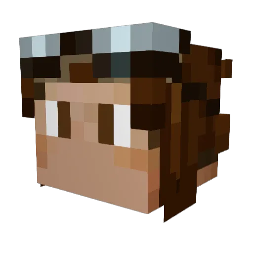 JaxonM2014 Minecraft avatar head, 3D render