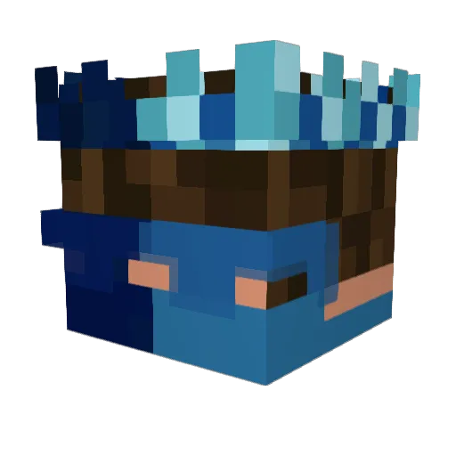 JaxtheMinecraftp Minecraft avatar head, 3D render