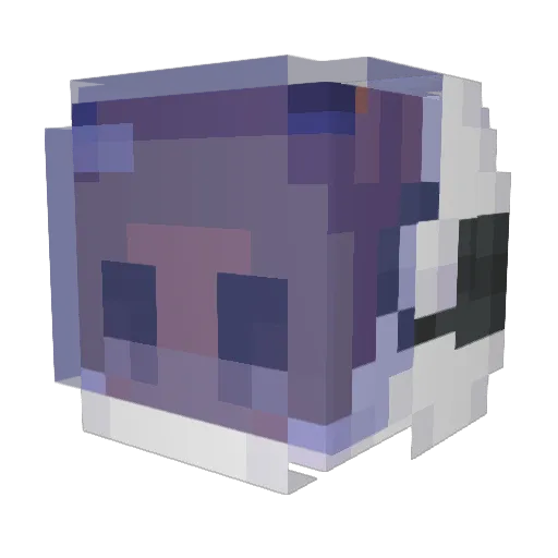 Jaxtronaut Minecraft avatar head, 3D render