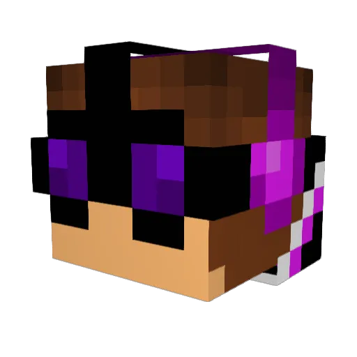 JaxusChrist Minecraft avatar head, 3D render