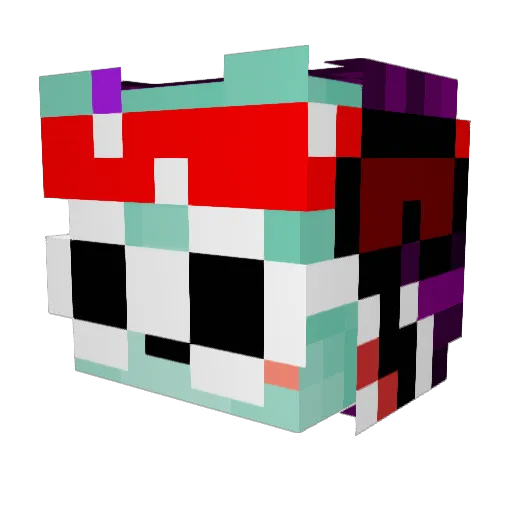 Jaxx23 Minecraft avatar head, 3D render