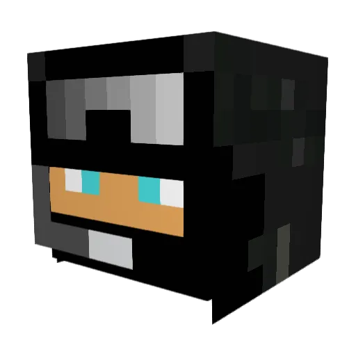 JaxxSux Minecraft avatar head, 3D render