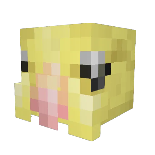 Jaxxll Minecraft avatar head, 3D render