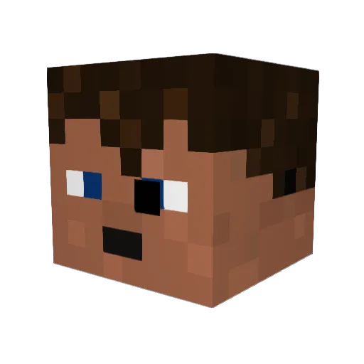 Jay2602 Minecraft avatar head, 3D render