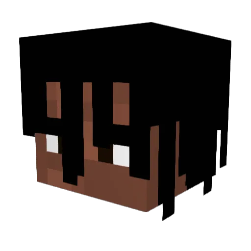 Jay2xd Minecraft avatar head, 3D render