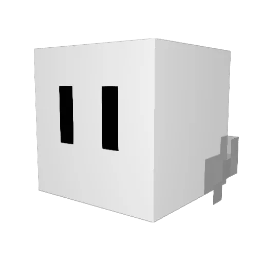 Jay4Daze Minecraft avatar head, 3D render