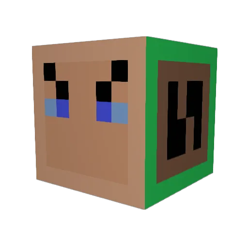 Jay69Rich Minecraft avatar head, 3D render