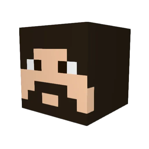 JayBird132 Minecraft avatar head, 3D render