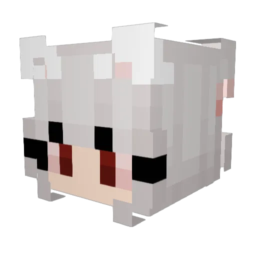 JayBird Minecraft avatar head, 3D render