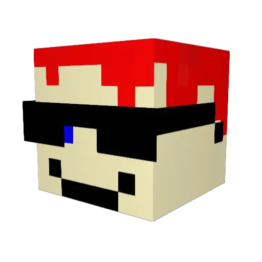 JayBossYT Minecraft avatar head, 3D render