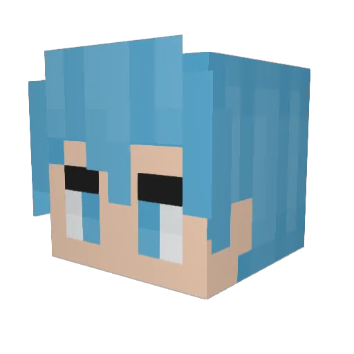JayBozo1 Minecraft avatar head, 3D render