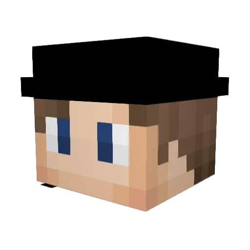 JayBuud Minecraft avatar head, 3D render
