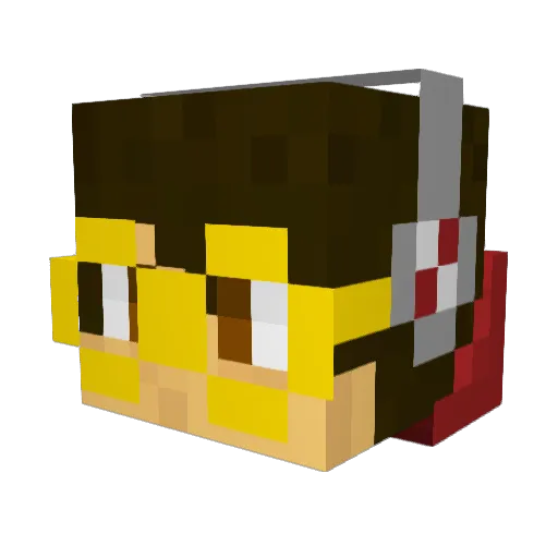 JayCos21 Minecraft avatar head, 3D render