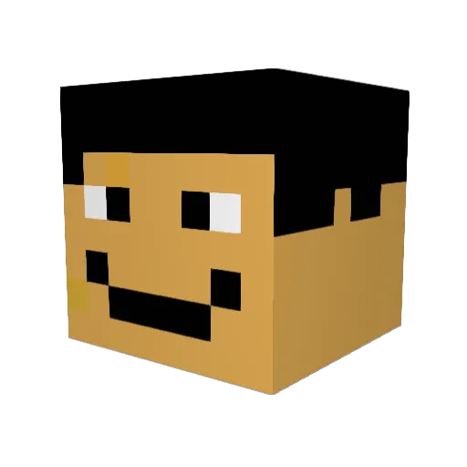JayCraft121 Minecraft avatar head, 3D render
