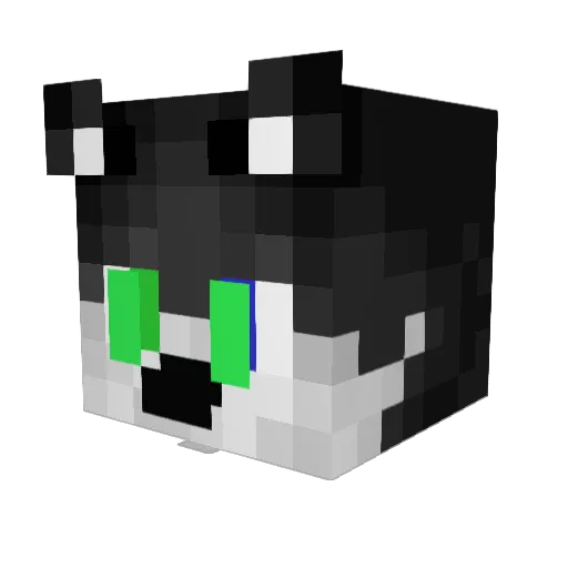 JayCustom Minecraft avatar head, 3D render