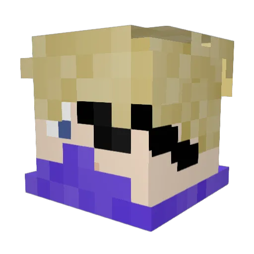 JayCyclondo Minecraft avatar head, 3D render