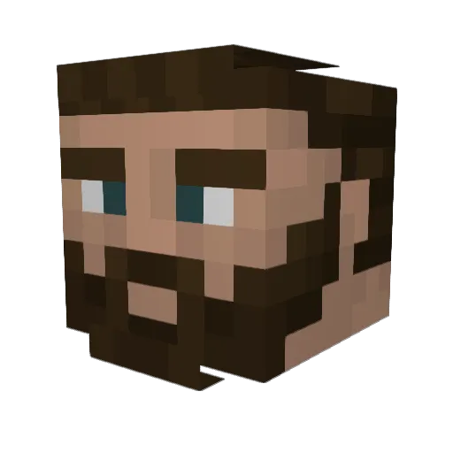 JayDH Minecraft avatar head, 3D render