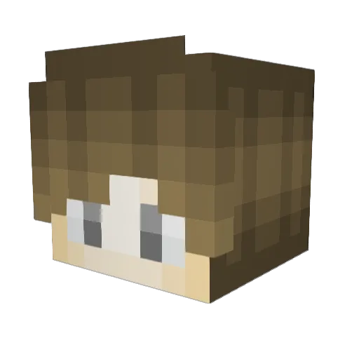 JayDea Minecraft avatar head, 3D render