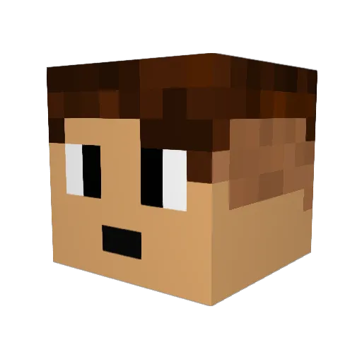 JayDuk Minecraft avatar head, 3D render