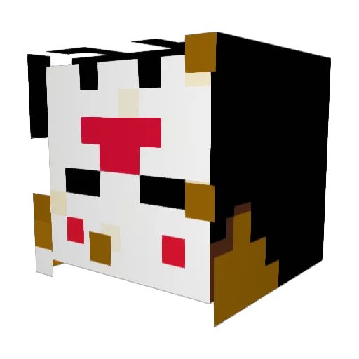 JayEssTV Minecraft avatar head, 3D render