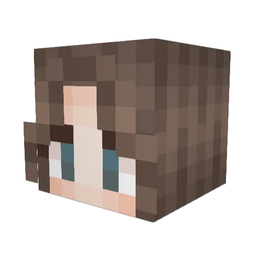 JayIsCommon Minecraft avatar head, 3D render