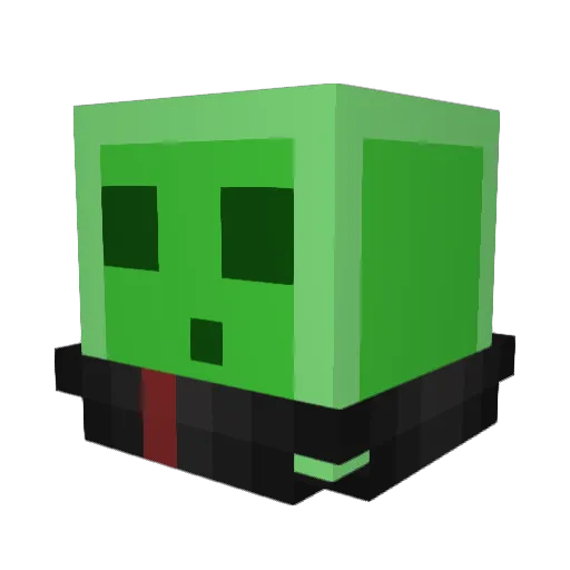 JayIsQtx Minecraft avatar head, 3D render