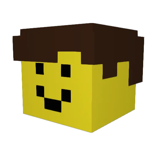 JayKay89 Minecraft avatar head, 3D render