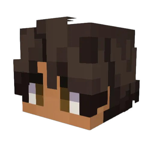 JayMC124 Minecraft avatar head, 3D render