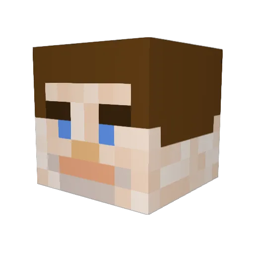 JayME3 Minecraft avatar head, 3D render